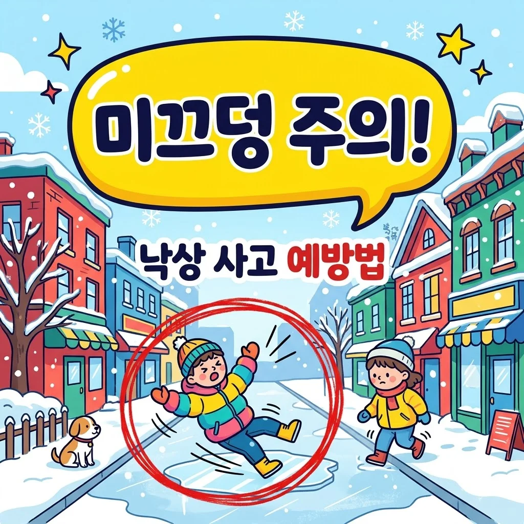겨울철 낙상 사고 예방법, 빙판길 부상 막는 실전 안전 수칙 3가지