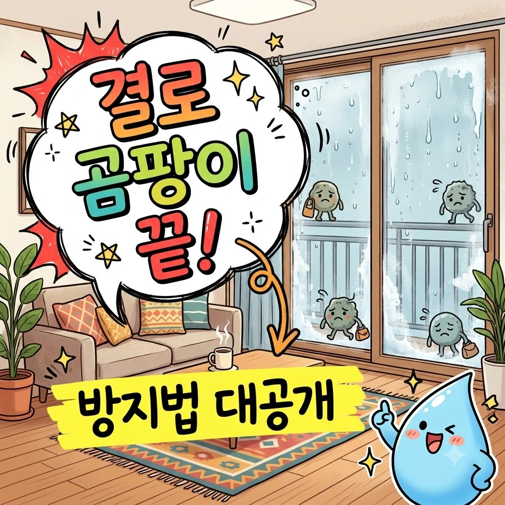 겨울철 결로 곰팡이 방지법, 집안 습기 완벽 차단 가이드 7가지