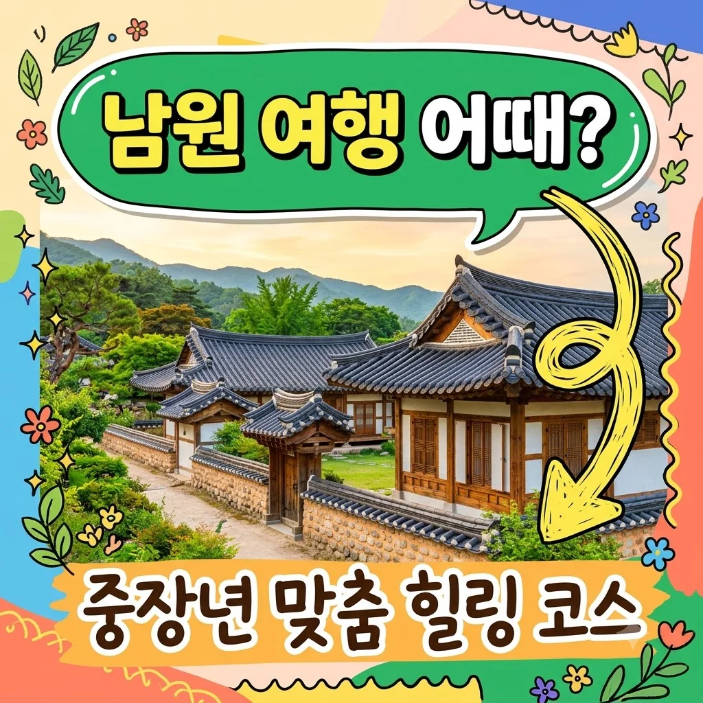 남원 1박2일 여행코스 중장년층을 위한 여유로운 힐링 동선 가이드
