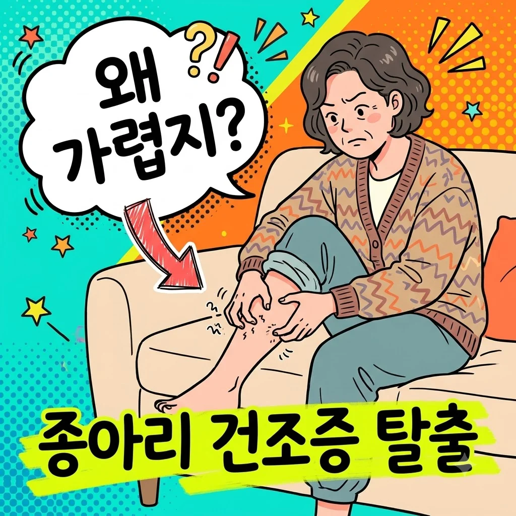 종아리 건조증 관리법 겨울철 가려움증 해결하는 4단계 비결