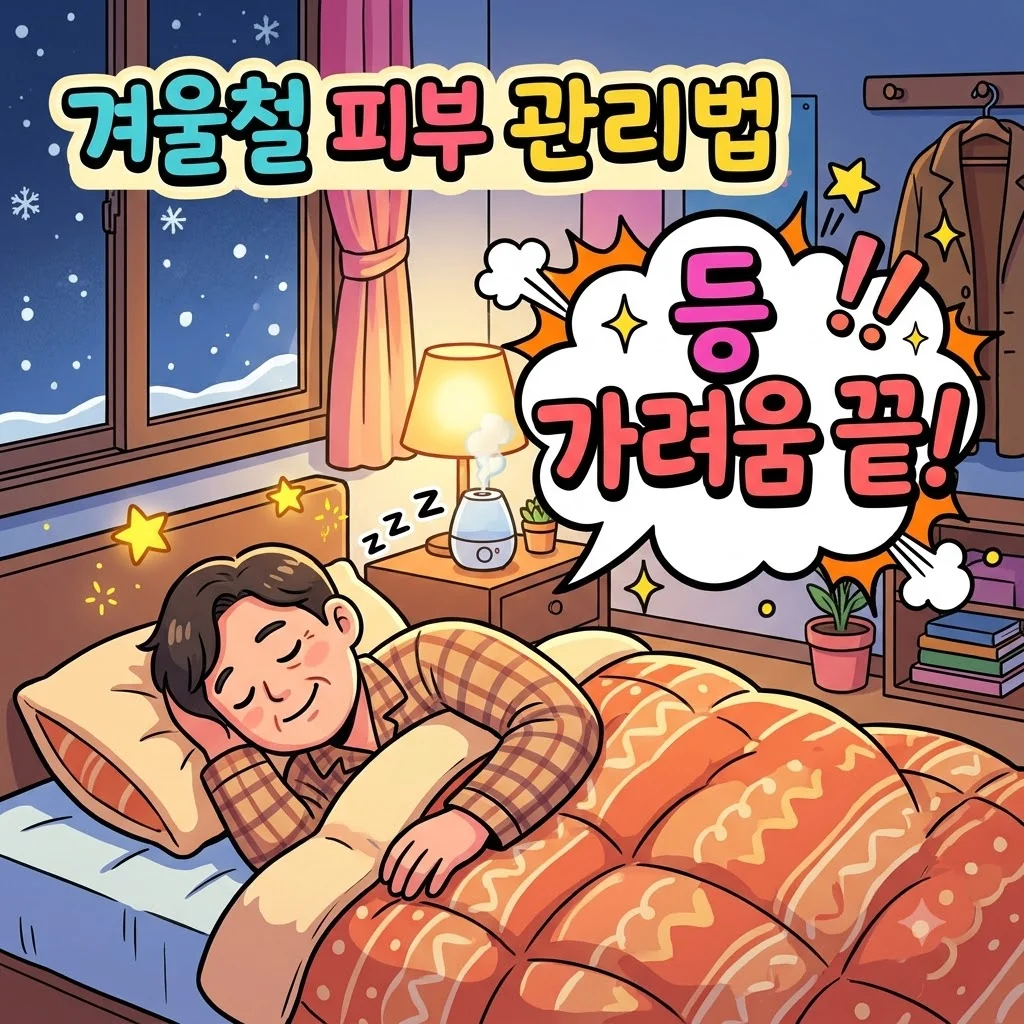 겨울철 등 가려움증 해결법, 중장년 피부 건조증 관리 꿀팁 4가지