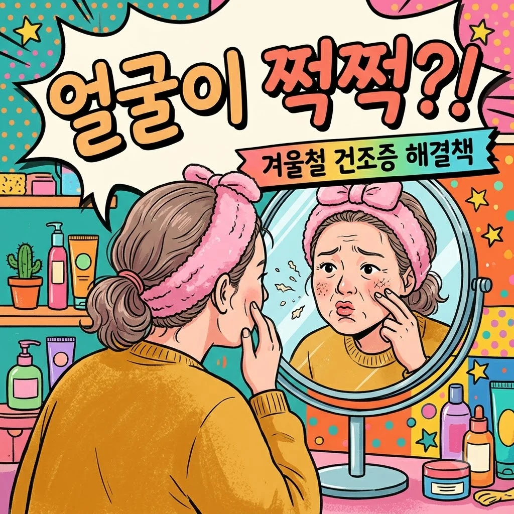 중장년 겨울철 피부 건조증 얼굴 관리 비법 4가지와 보습 꿀팁