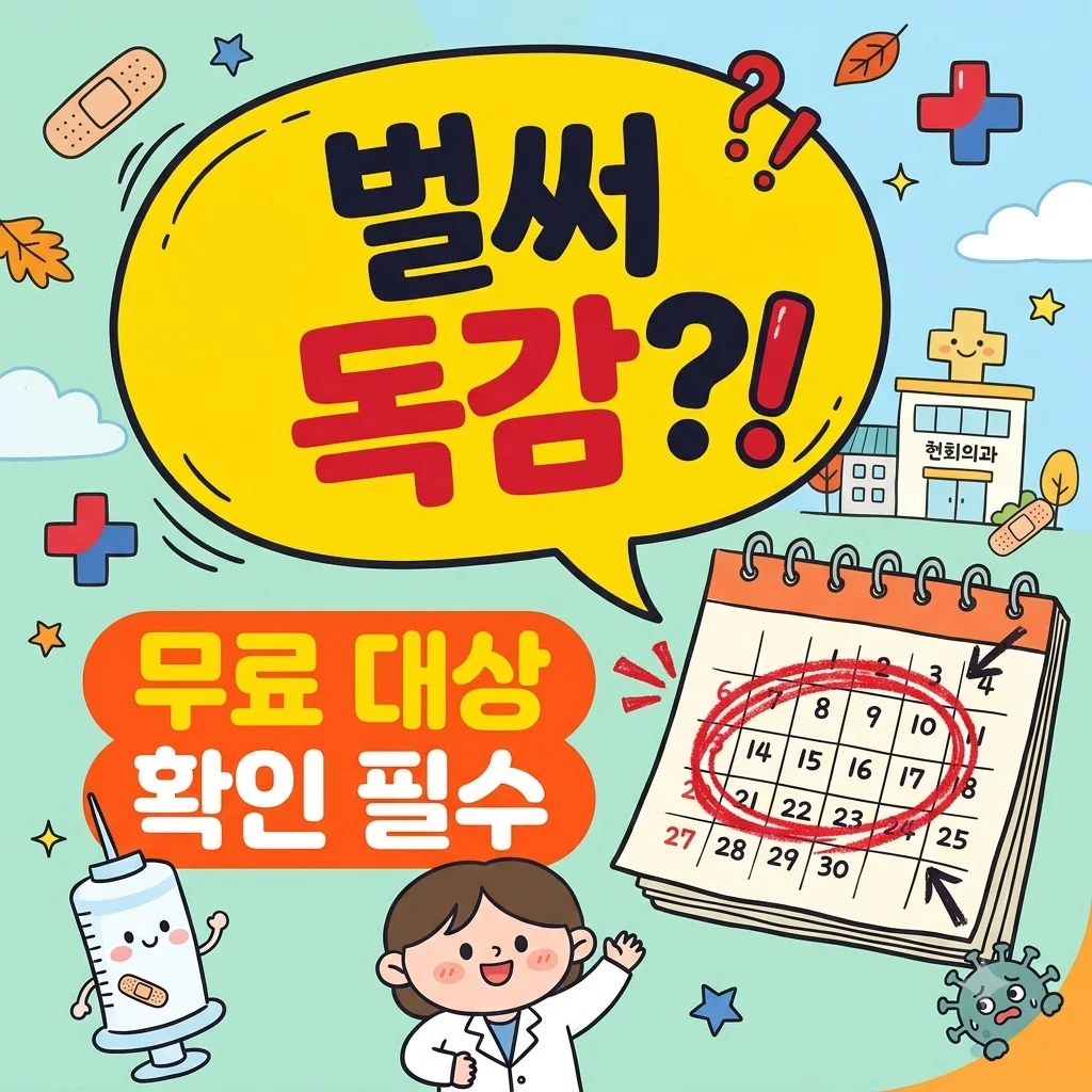 독감 예방접종 2026 무료 대상 일정 가격 동시접종 완벽 가이드