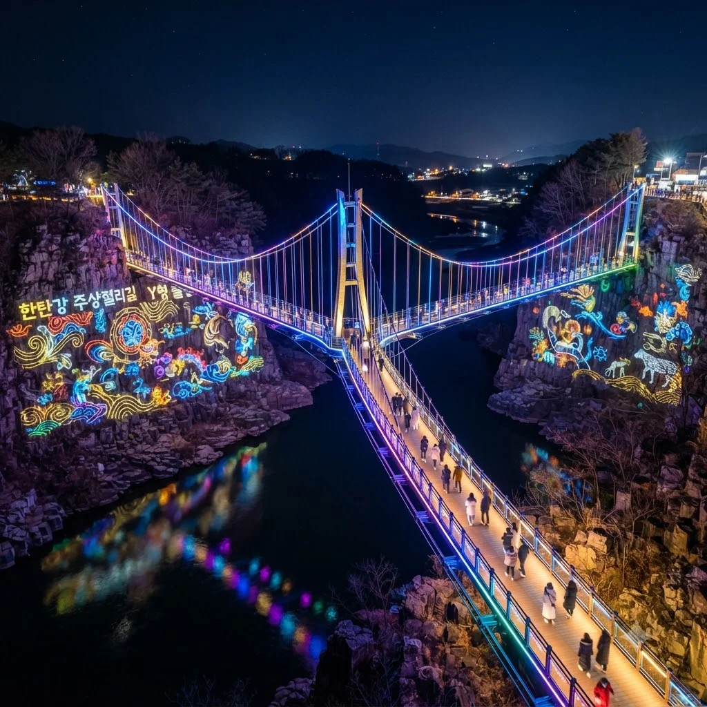 밤에 더 빛나는 한탄강, 테라판타지아 미디어아트