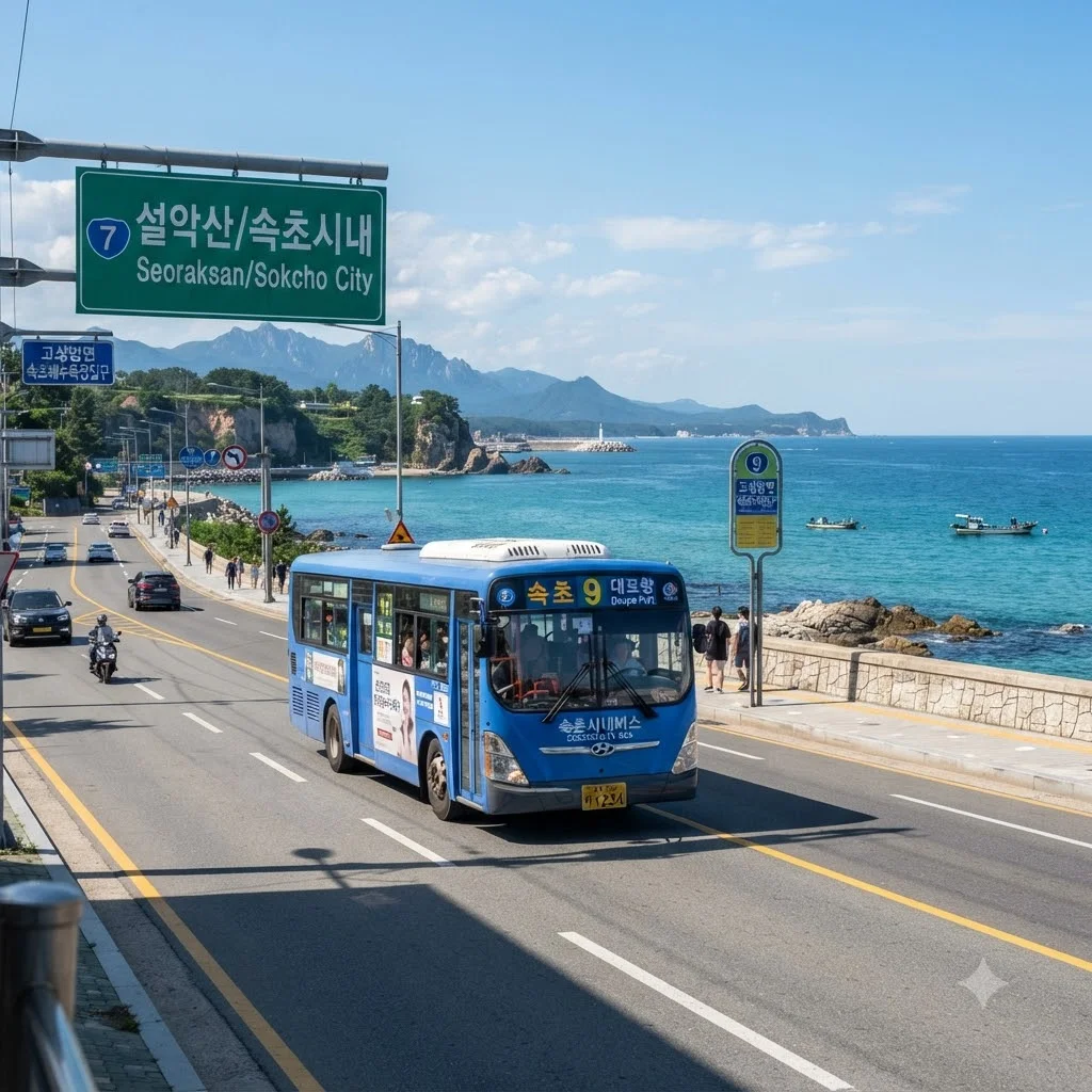 속초 시내버스 7번만 기억하세요! 황금 이동 경로