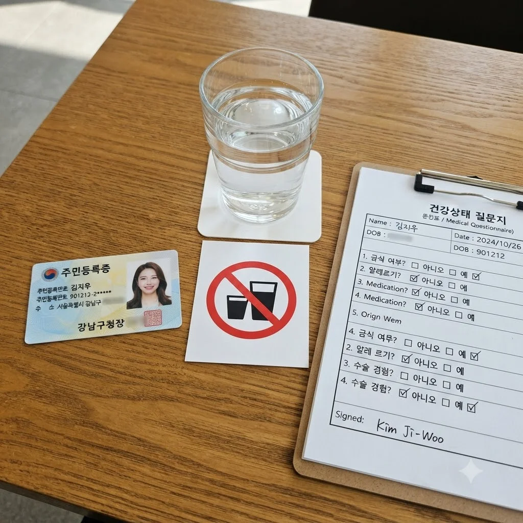 검진 전날 필수 준비물 및 주의사항 체크리스트